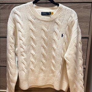 Polo by Ralph Lauren Off-White Cable Knit Sweater